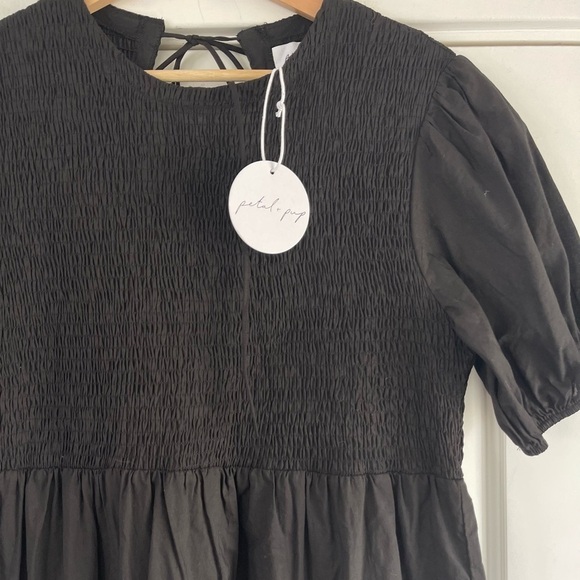 Petal + Pup Naurra Shirred Tiered Midi Dress - 10 - Picture 7 of 9